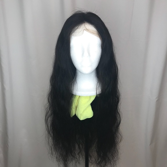 28 inch Full lace human hair natural wave wig - Picture 2 of 7